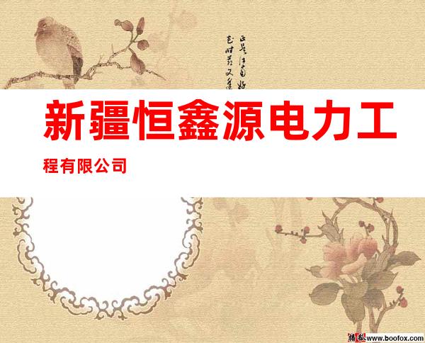 新疆恒鑫源电力工程有限公司