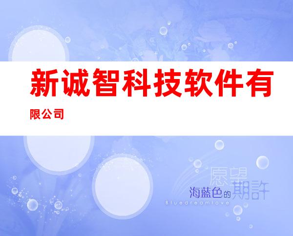新诚智科技软件有限公司