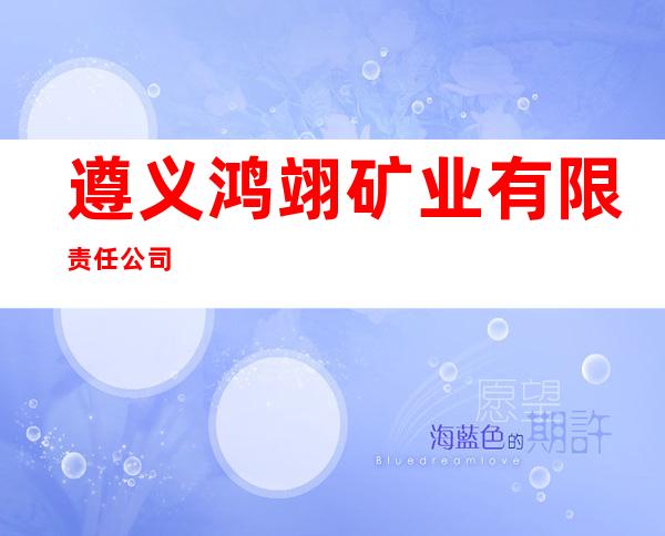遵义鸿翊矿业有限责任公司